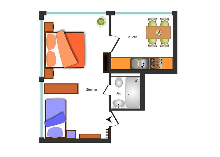 Family Apartment City 4 Gaeste Air Condition Parken Frei